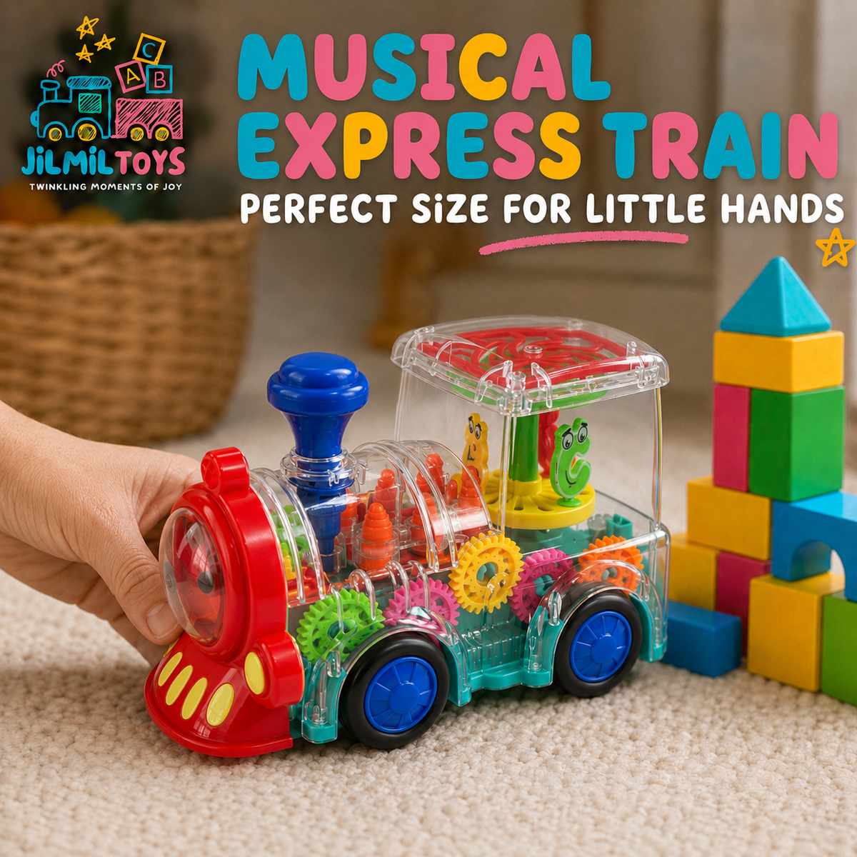 Bump & Go Musical Express Light Up Train