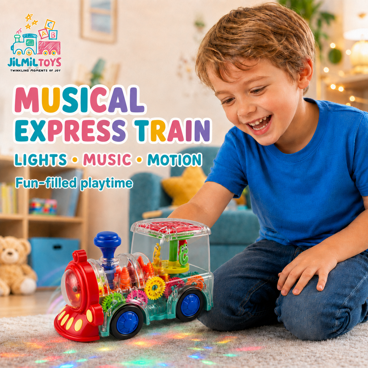 Bump & Go Musical Express Light Up Train