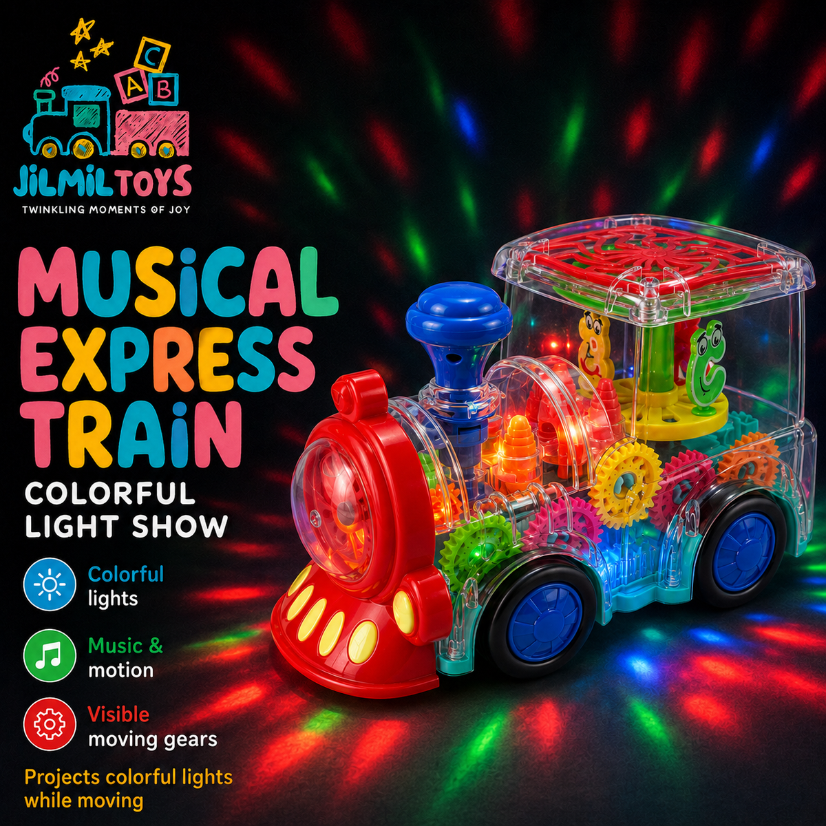 Bump & Go Musical Express Light Up Train