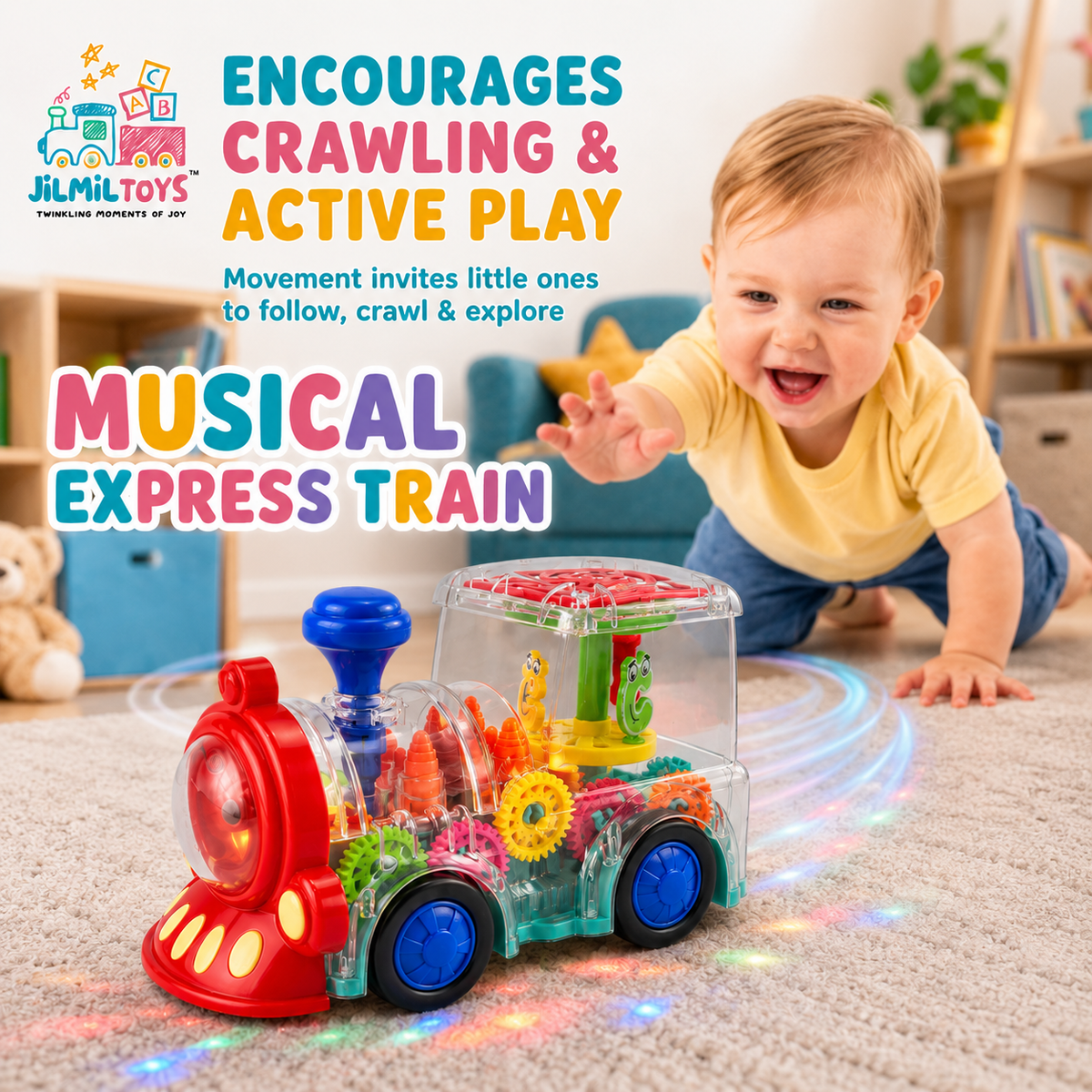 Bump & Go Musical Express Light Up Train