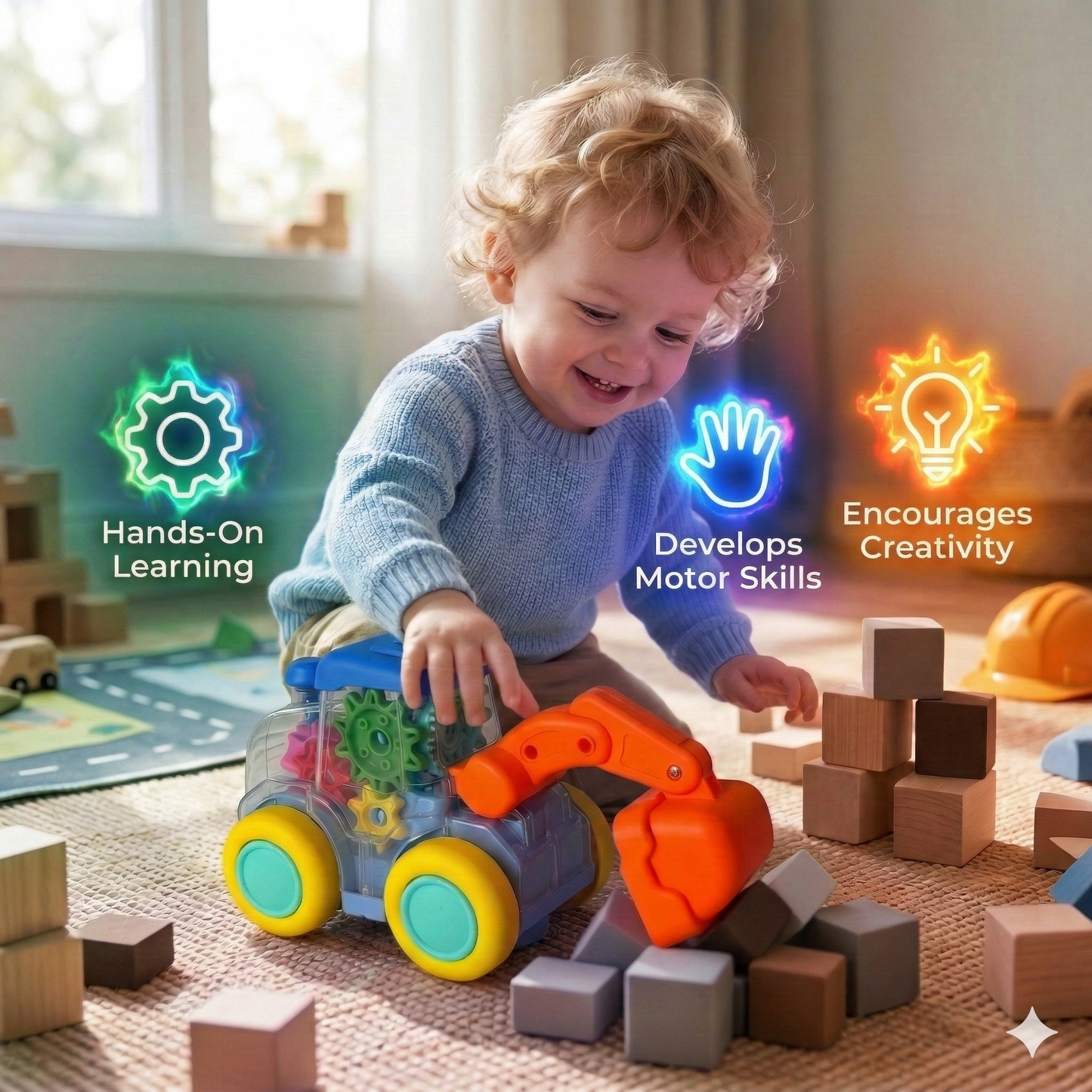 Rumble Digger Bump & Go Musical Excavator