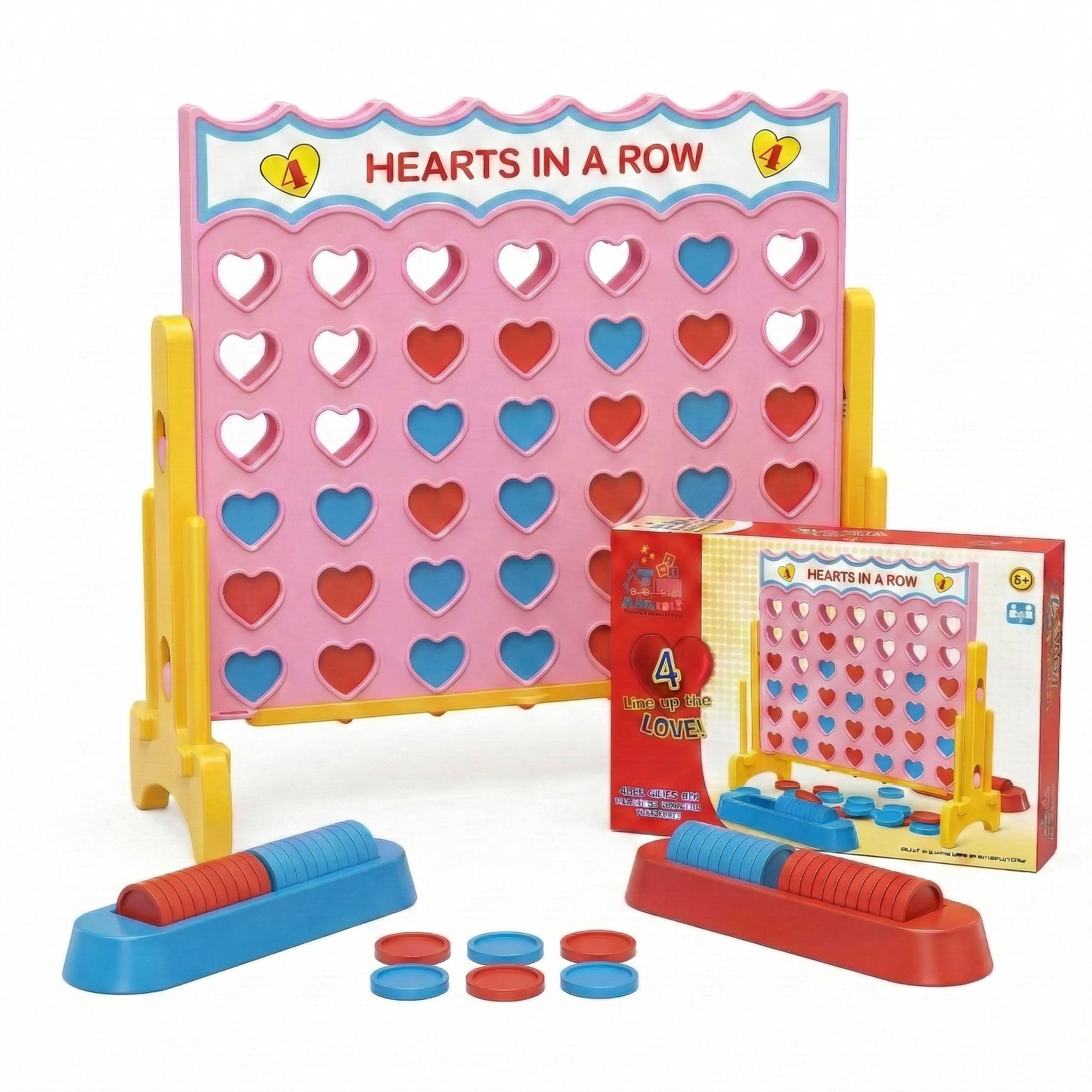 4 Hearts In A Row — The Family Strategy Game
