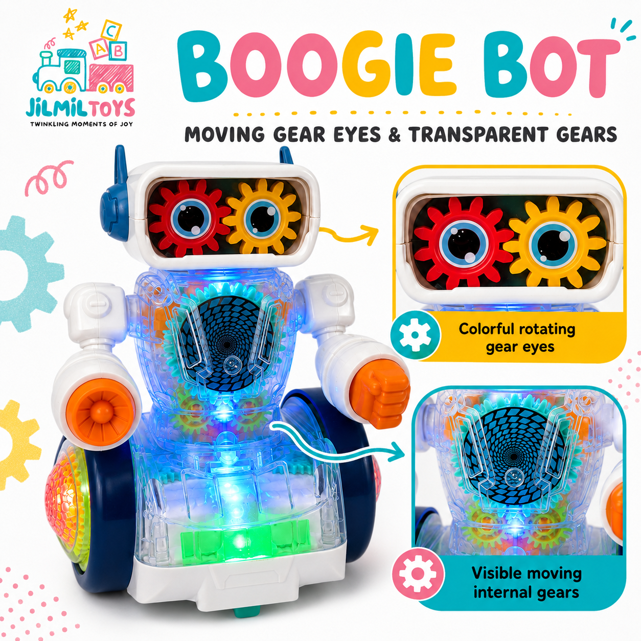 Boogie Bot Bump & Go Musical Robot