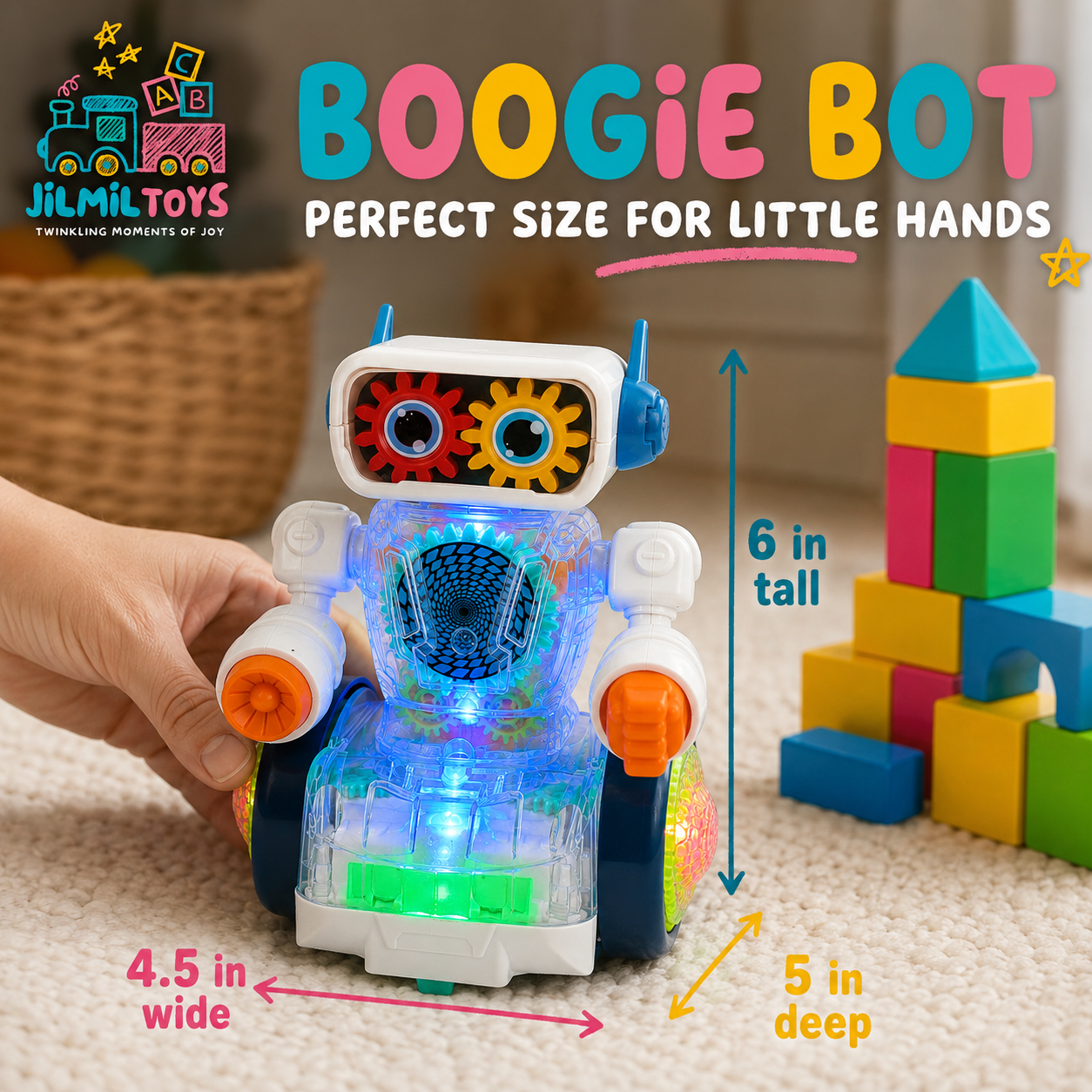 Boogie Bot Bump & Go Musical Robot
