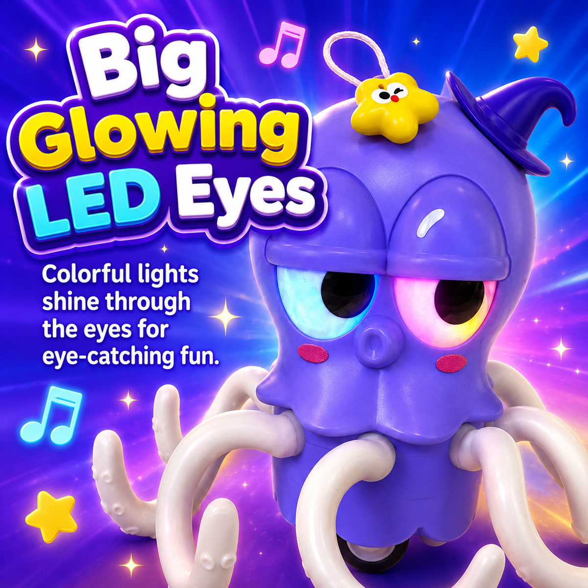 Sparktopus Light-Up Musical Dancing Octopus Toy