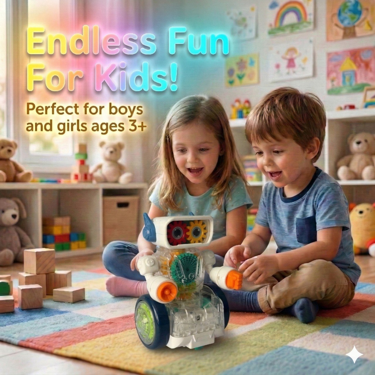 Boogie Bot Bump & Go Musical Robot